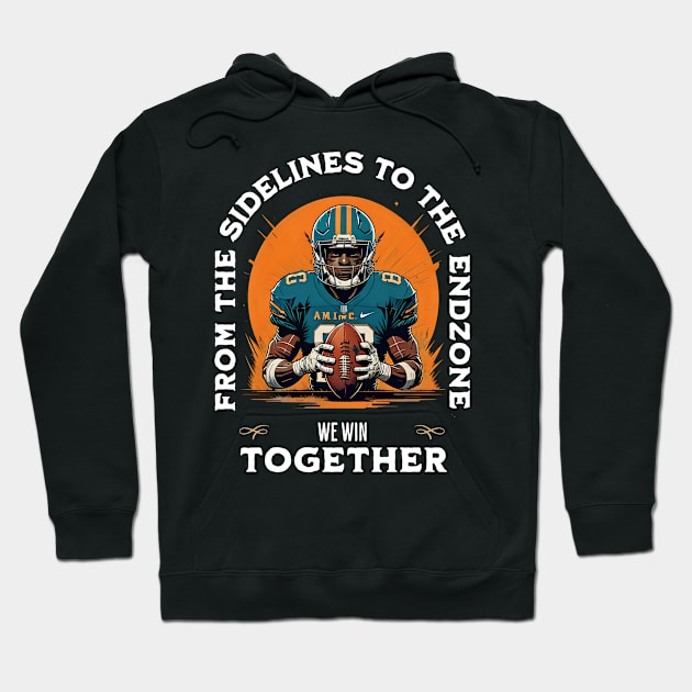 From the Sidelines Hoodie by PrintGrove Studio